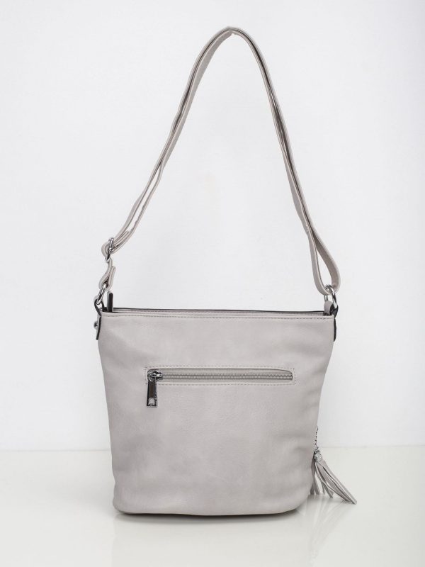 Grey Silver Shoulder Bag