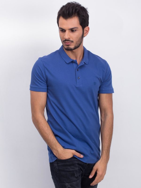 Blue Coastal Polo Shirt