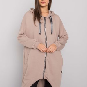 Dark Beige Hoodie Jassalina