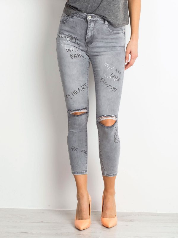 Grey jeans Chambray