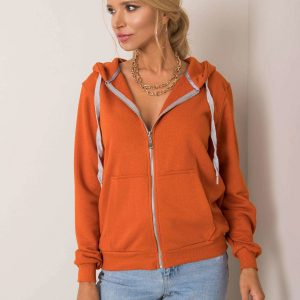 Dark orange sweatshirt Linda