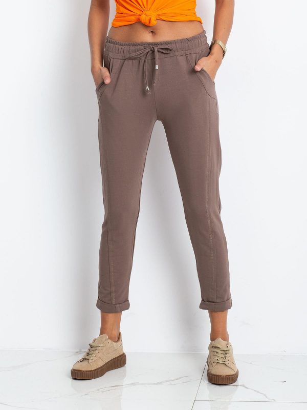 Dark beige trousers Approachable