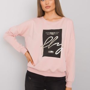 Women's Dirty Pink Sweatshirt with Salisbury Print