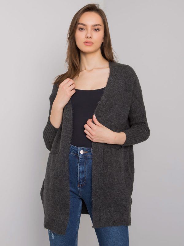 Dark gray jumper with pockets Barreiro RUE PARIS