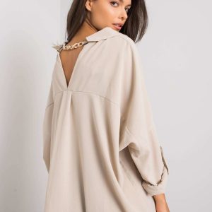 Beige oversized dress Elaria