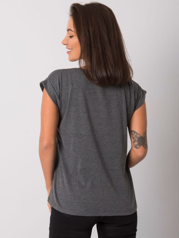 Dark grey melange t-shirt Revolution