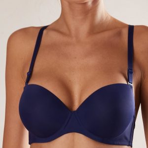 Navy blue push up bra