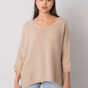 Beige oversized sweater Camden OCH BELLA