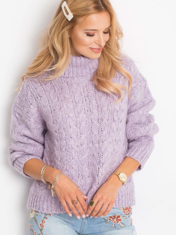 RUE PARIS Purple Heavenly sweater