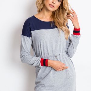 Grey Navy Brightside Dress