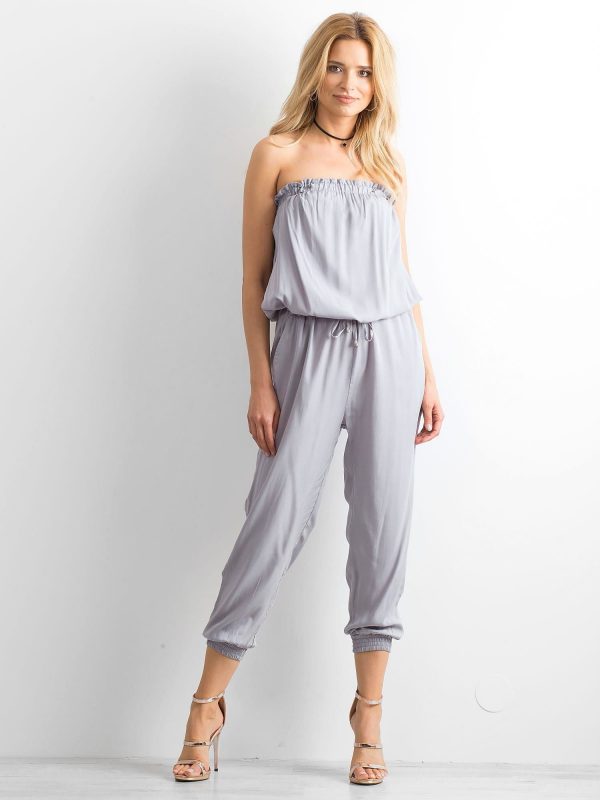 BY O LA LA Light grey jumpsuit