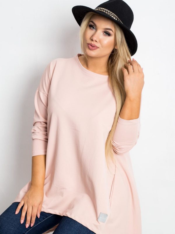 Dirty pink tunic plus size Andrea