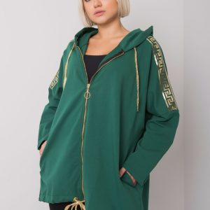 Dark Green Zip Hoodie Athens