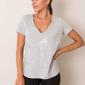 Grey t-shirt Marble FOR FITNESS