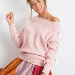 RUE PARIS Pink Hailee sweater