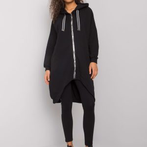 Jassalina Black Hooded Sweatshirt