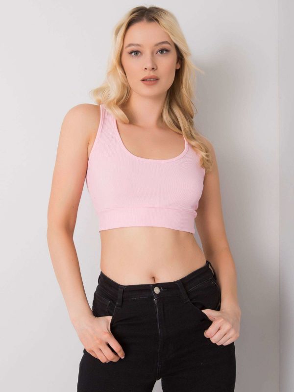 Pale pink crop top Lily RUE PARIS