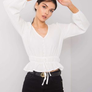 Kristy RUE PARIS white blouse