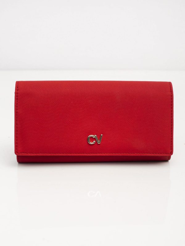 Red Eco Leather Olong Wallet