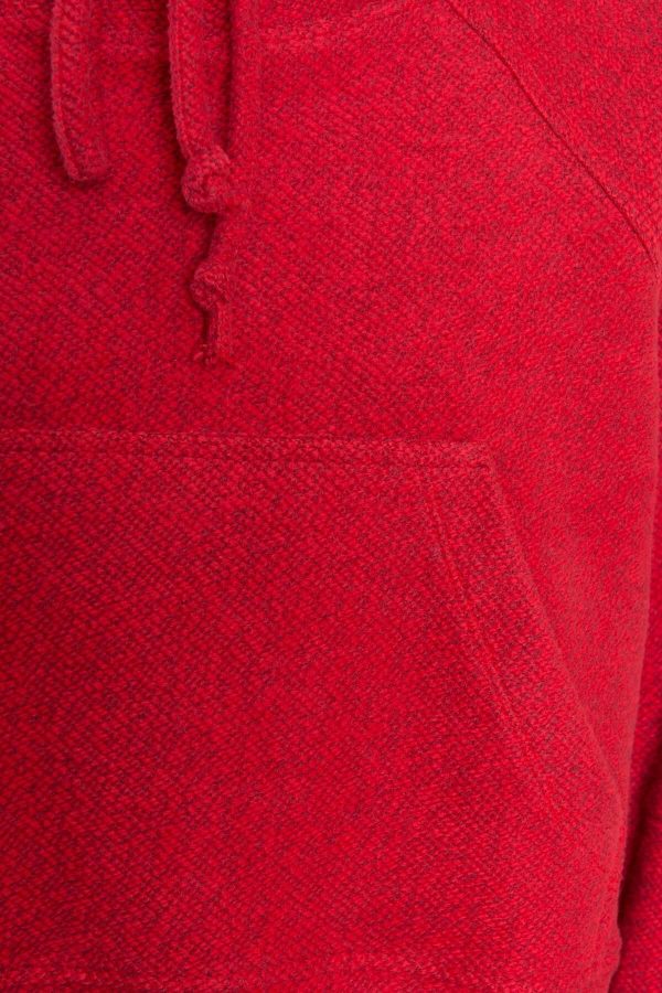 Dark red sweatshirt with pocket BSL