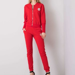 Red sweatsuit set Venice