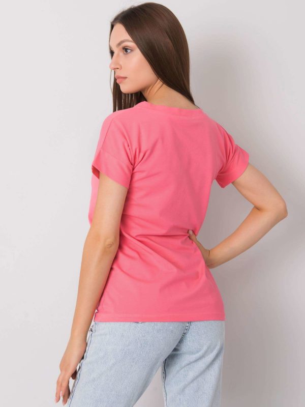 Pink t-shirt with inscription Leila