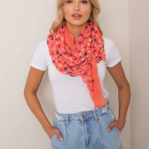 Orange scarf with peas