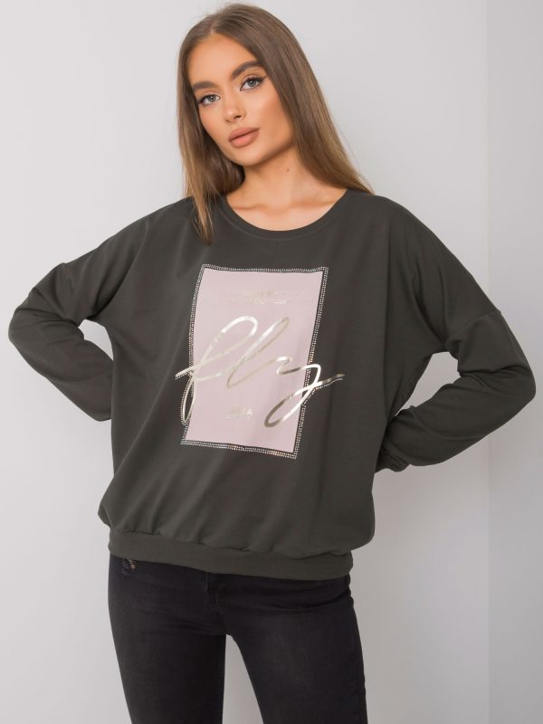 Dark khaki Salisbury Print Women's Sweatshirt