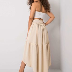 Beige asymmetrical skirt Shayna RUE PARIS