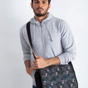 Black and grey men's bag