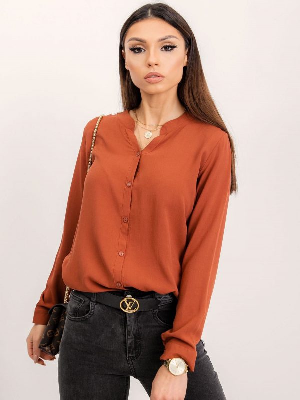 RUE PARIS Brown blouse Fame