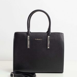 Black bag with saffiano effect