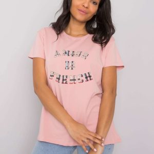 Dirty pink t-shirt with Elani inscription