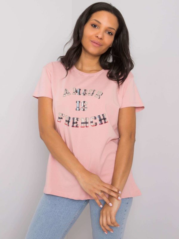 Dirty pink t-shirt with Elani inscription