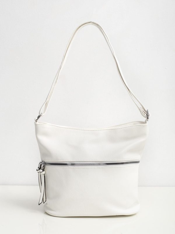 White bag with zipper