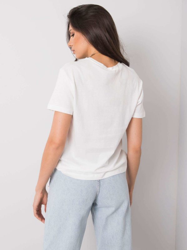 White T-shirt with print Trissa