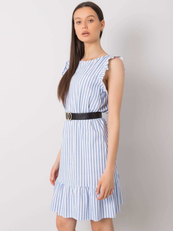 Clarabelle Blue Striped Dress