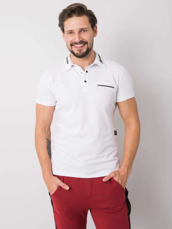 Men's White Jett Polo Shirt