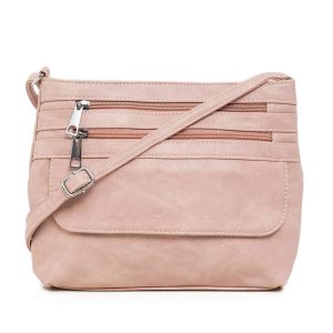 Dirty pink eco leather handbag