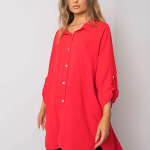 Elaria red oversized dress