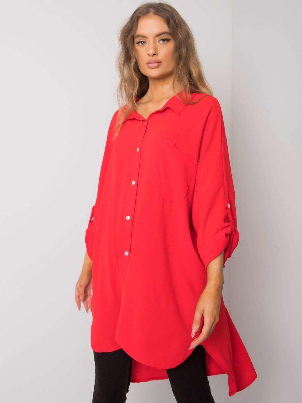 Elaria red oversized dress