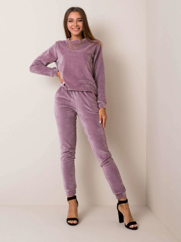 Purple velour set Brenda RUE PARIS