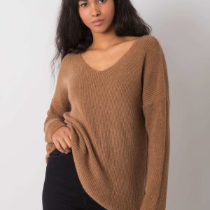 Brown classic sweater Jessenia