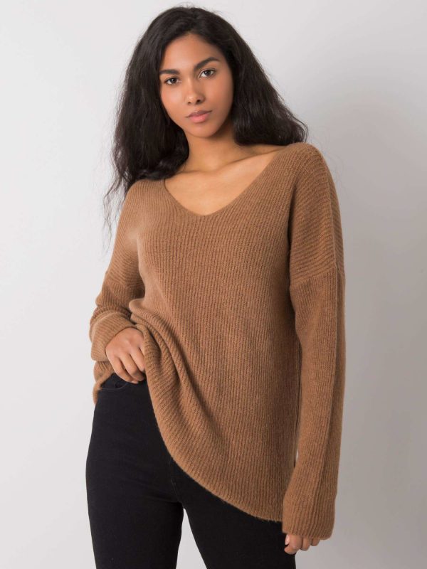 Brown classic sweater Jessenia