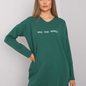 Dark green tunic with the inscription Halifax RUE PARIS