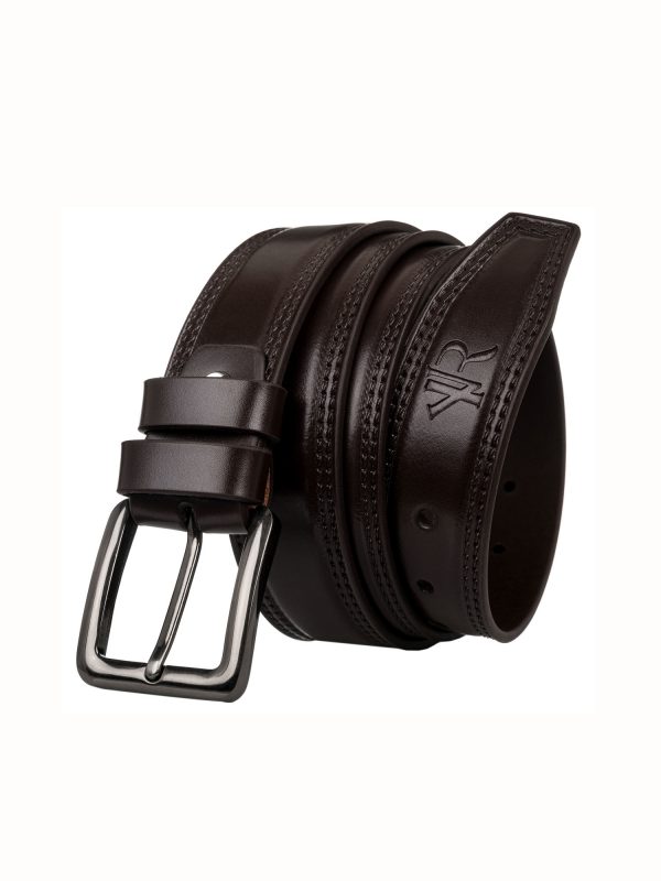 Brown Mens Leather Strap With Buckle