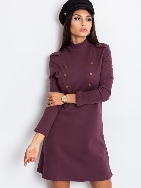 RUE PARIS Plum dress Etna