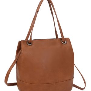 Brown bag with detachable strap LUIGISANTO