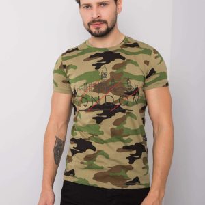 Khaki t-shirt for men camouflage Jason