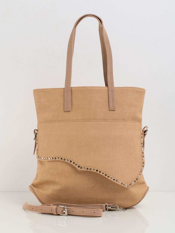 Beige Women's Shoulder Handbag